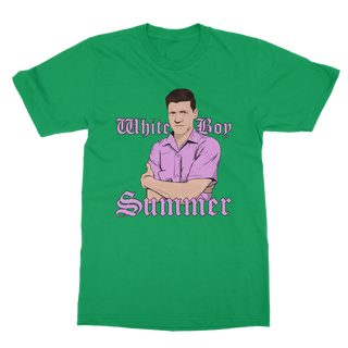 Buy kelly-green White Boy Summer Classic Adult T-Shirt
