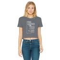 Fuck Around and Find Out Classic Women's Cropped Raw Edge T-Shirt