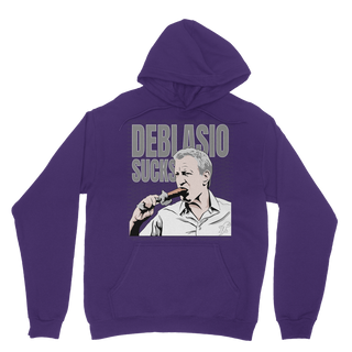 Buy purple DiBlasio Sucks Classic Adult Hoodie