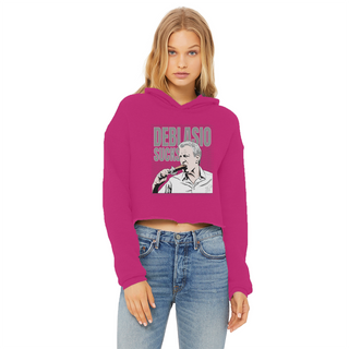 Buy hot-pink DiBlasio Sucks Ladies Cropped Raw Edge Hoodie
