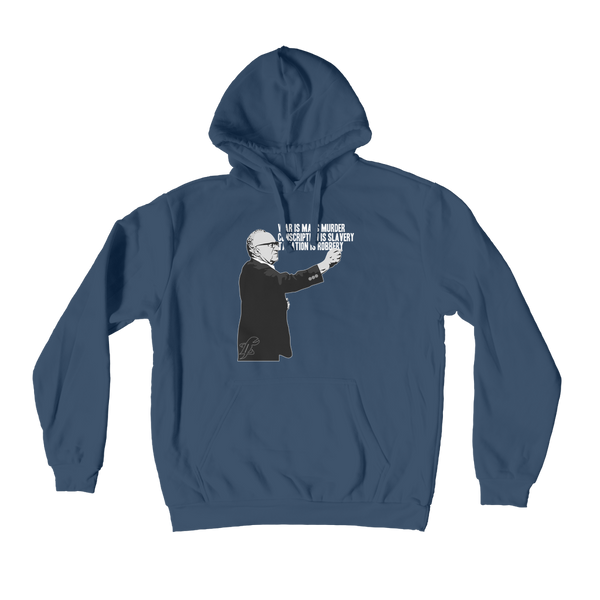 Taxation is Robbery Rothbard B&W Premium Adult Hoodie