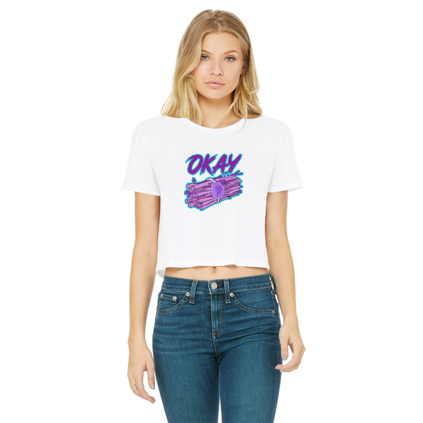 Okay Bundle-o-sticks Classic Women's Cropped Raw Edge T-Shirt