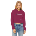 None of the Above Ladies Cropped Raw Edge Hoodie