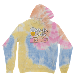 Part of the Plasma Tower Gang Tie Dye Hoodie