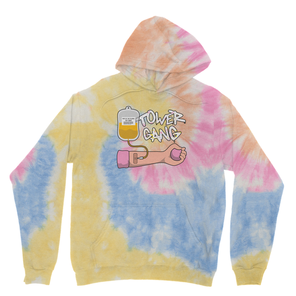 Part of the Plasma Tower Gang Tie Dye Hoodie