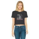 Give me Liberty Classic Women's Cropped Raw Edge T-Shirt