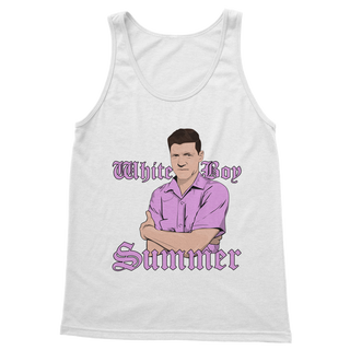 Buy white White Boy Summer Classic Adult Vest Top