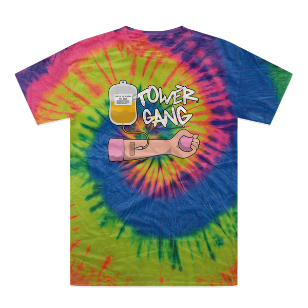 Part of the Plasma Tower Gang Tie-Dye T-Shirt