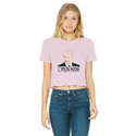 C’mon Man Biden Classic Women's Cropped Raw Edge T-Shirt