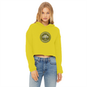 TopLobsta Retro logo Ladies Cropped Raw Edge Hoodie