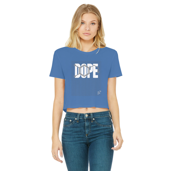 Dopamine Classic Women's Cropped Raw Edge T-Shirt