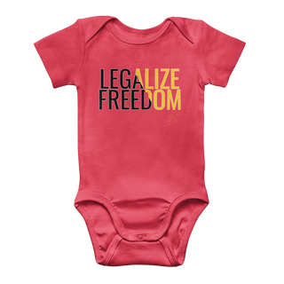 Buy red Legalize Freedom Classic Baby Onesie Bodysuit