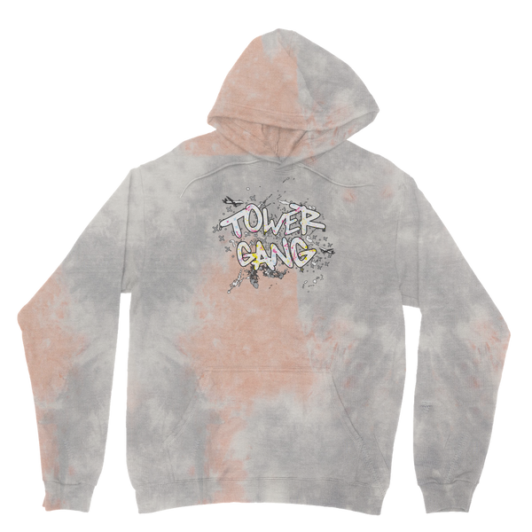 Tower Gang 2022 B&W Tie Dye Hoodie