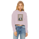 Consistent Ladies Cropped Raw Edge Hoodie