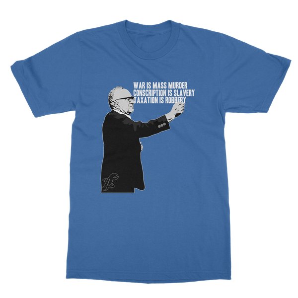 Taxation is Robbery Rothbard B&W Classic Adult T-Shirt