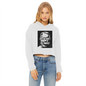 Epstein Didn’t Kill Himself Ladies Cropped Raw Edge Hoodie