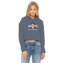 Free Ross Ladies Cropped Raw Edge Hoodie