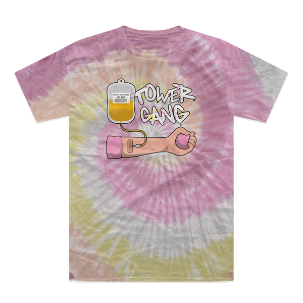 Part of the Plasma Tower Gang Tie-Dye T-Shirt