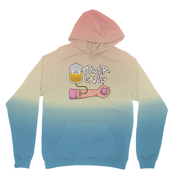 Part of the Plasma Tower Gang Tie Dye Hoodie