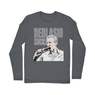 Buy dark-grey DiBlasio Sucks Classic Long Sleeve T-Shirt