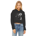 Wear the Mask Ladies Cropped Raw Edge Hoodie