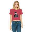 Ghislaine Didn't Classic Women's Cropped Raw Edge T-Shirt