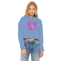 High on Liberty RP Ladies Cropped Raw Edge Hoodie