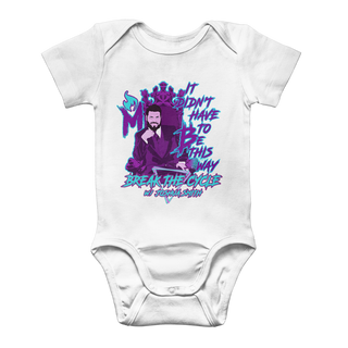 Buy white It didn’t have to BTC Classic Baby Onesie Bodysuit