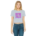 High on Liberty RP Classic Women's Cropped Raw Edge T-Shirt