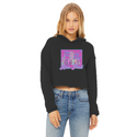High on Liberty RP Ladies Cropped Raw Edge Hoodie