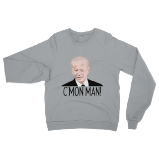 Buy light-grey C’mon Man Biden Classic Adult Sweatshirt