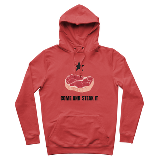 Buy red Come and Steak it Premium Adult Hoodie
