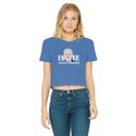 Free Assange Classic Women's Cropped Raw Edge T-Shirt