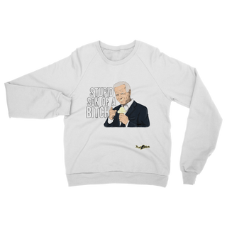 Buy white Stupid SOB Classic Adult Sweatshirt