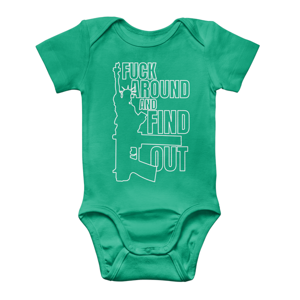 Fuck Around and Find Out Classic Baby Onesie Bodysuit