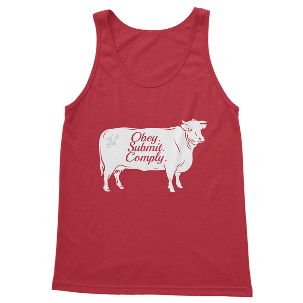 Obey. Submit. Comply. Cattle Classic Women's Tank Top