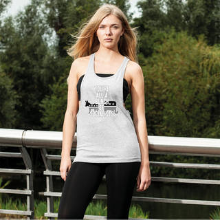 Buy light-grey You’re All A Bunch Of Socialists Women's Loose Racerback Tank Top