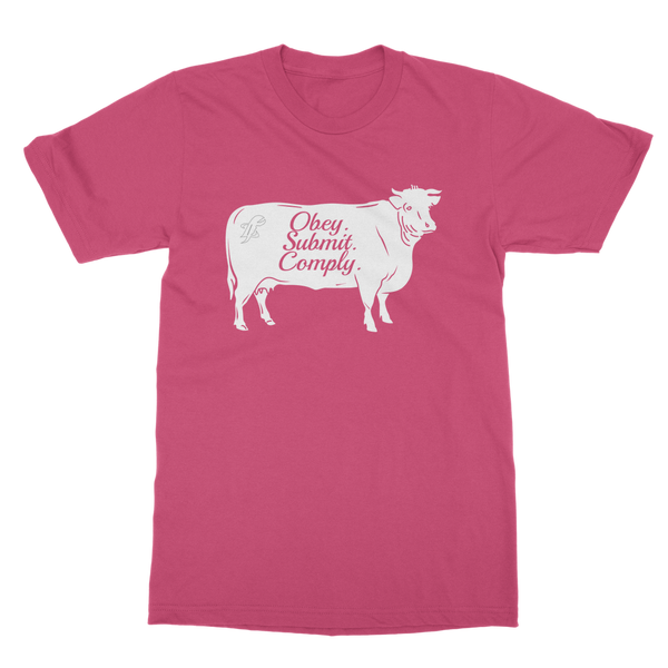 Obey. Submit. Comply. Cattle Classic Adult T-Shirt