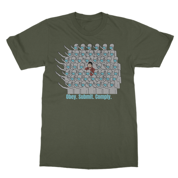 Stand Out obey. submit. comply Classic Adult T-Shirt