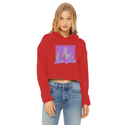 High on Liberty RP Ladies Cropped Raw Edge Hoodie