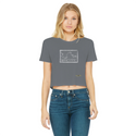 Honk or Die Classic Women's Cropped Raw Edge T-Shirt
