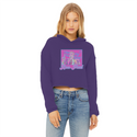 High on Liberty RP Ladies Cropped Raw Edge Hoodie