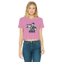 The Debate is Over Classic Women's Cropped Raw Edge T-Shirt
