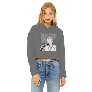 Buy dark-grey DiBlasio Sucks Ladies Cropped Raw Edge Hoodie