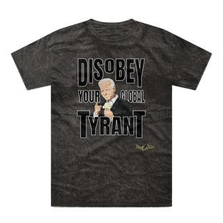 Buy mineral-black Disobey Your Global Tyrant Biden Tie-Dye T-Shirt