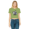 The Debate is Over Classic Women's Cropped Raw Edge T-Shirt