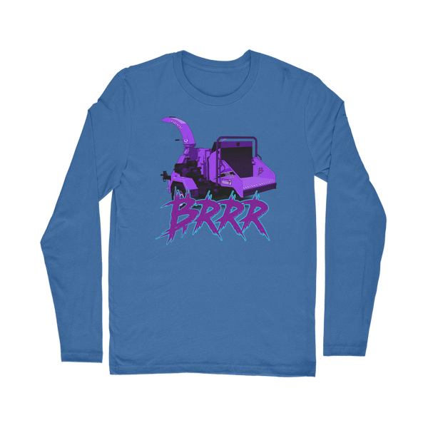 Wood chipper go BRRR BTC Classic Long Sleeve T-Shirt