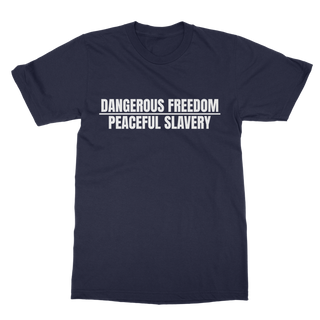 Buy navy Dangerous Freedom Classic Adult T-Shirt