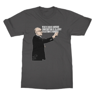 Buy dark-heather Taxation is Robbery Rothbard Classic Adult T-Shirt