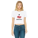 Come and Steak it Classic Women's Cropped Raw Edge T-Shirt